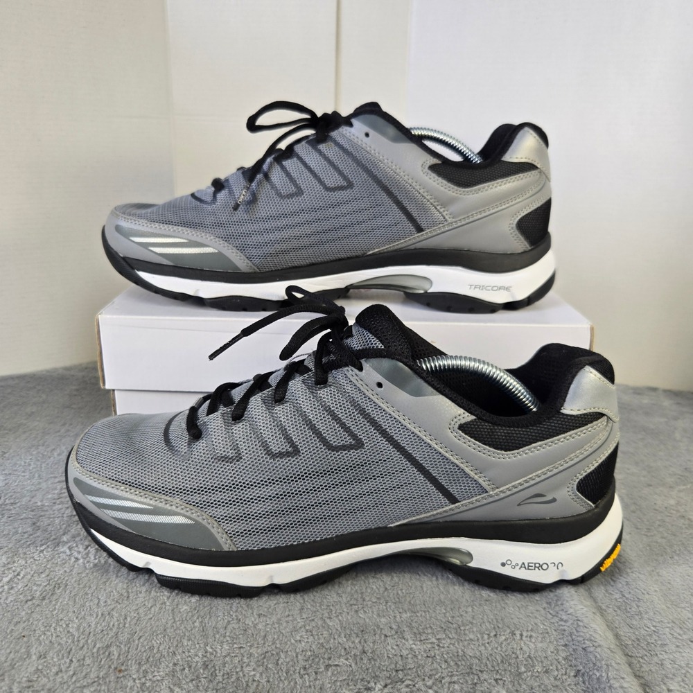 Abeo Dynamic VDM1122 Mens Grey Black Walking Shoes Vibram Aero 2.0 Size 11 M